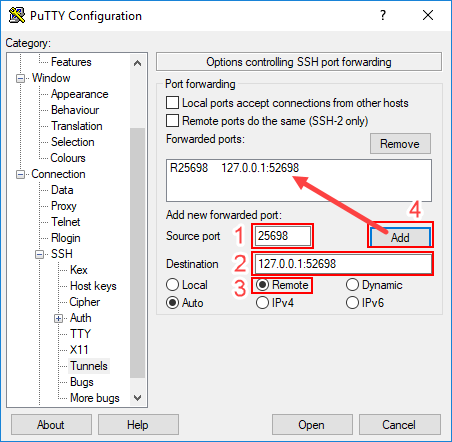 putty-4-add-remote-listener-port
